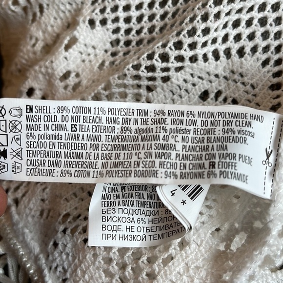 Forever 21 cardigan knitted embroidered white - Picture 9 of 9